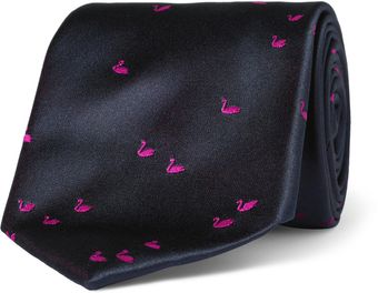 Richard James Swanpatterned Silk Tie - Lyst