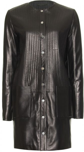 The Row Kijan Leather Coat - Lyst