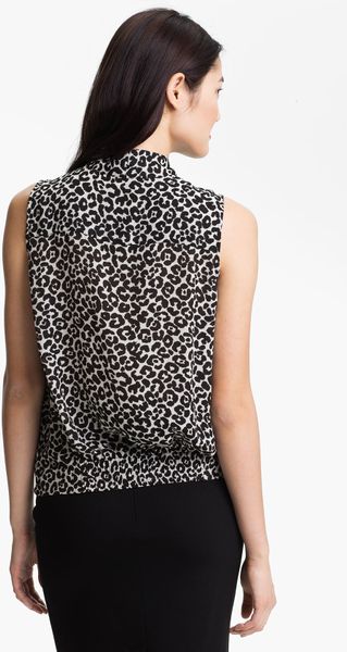 vince camuto leopard blouse