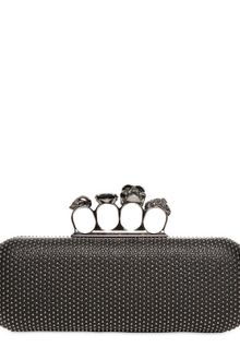 Alexander McQueen Studded Nappa Leather Knucklebox Clutch - Lyst