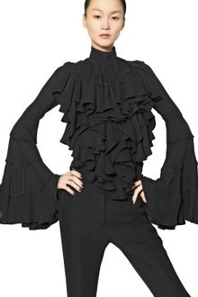 Gareth Pugh Ruffled Silk Chiffon Shirt - Lyst