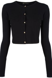 Versace Cropped Cardigan - Lyst