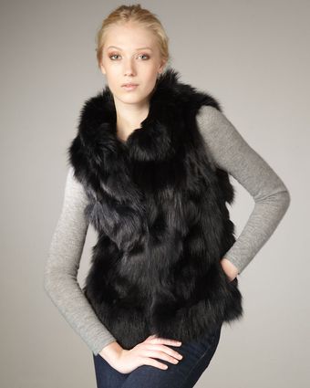 Jocelyn Roadie Fox Fur Vest - Lyst