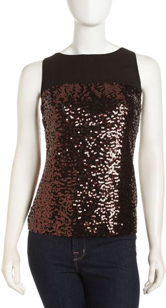 Michael by Michael Kors Sequin Shell - Lyst