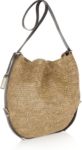 michael kors woven handbag