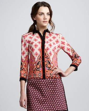 Nanette Lepore Dreamy Printed Blouse - Lyst