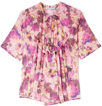 See By Chloé Chameleon Print Georgette Top - Lyst