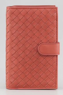 Bottega Veneta Woven Continental Fold Wallet  - Lyst