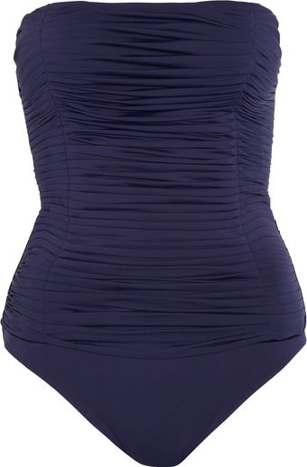 Clube Bossa Ruched Strapless Swimsuit - Lyst