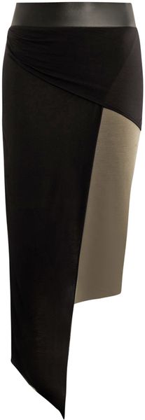 Helmut Lang Slack Drape Panel Skirt - Lyst
