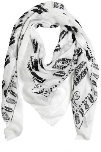McQ by Alexander McQueen Razor Blade Print Modal Scarf - Lyst