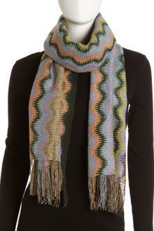 Missoni Zig Zag Knit Scarf - Lyst