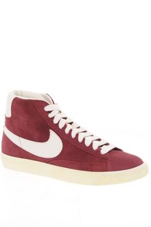 Nike Blazer Mid Burgundy Trainers - Lyst