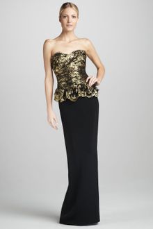 Notte By Marchesa Lacebodice Column Gown - Lyst