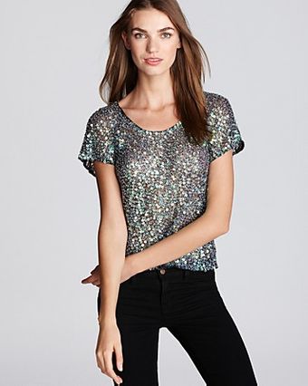 Parker Top Iridescent Sequin - Lyst