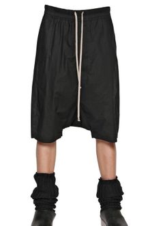 Rick Owens Cotton Poplin Long Rise Shorts - Lyst