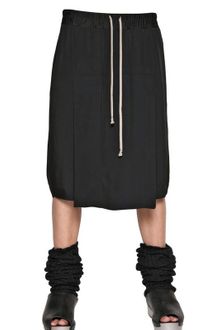 Rick Owens Viscose Cady Long Rise Shorts - Lyst