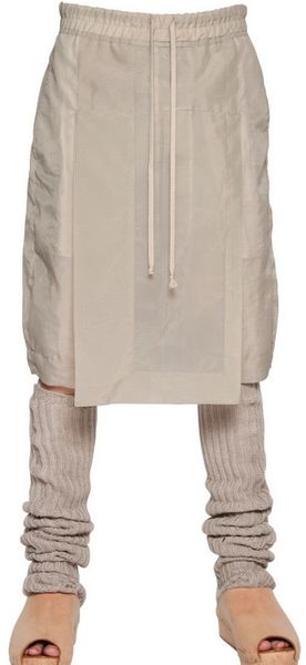 Rick Owens Nylon Long Rise Shorts - Lyst