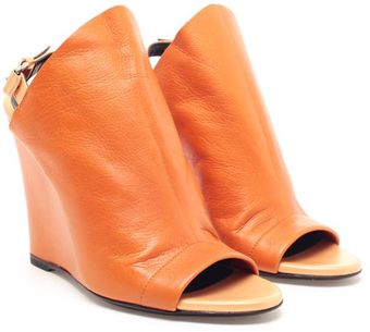 Balenciaga Glove Leather Wedges - Lyst