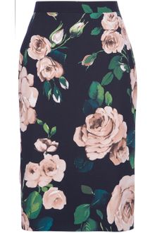 Dolce & Gabbana Floral Pencil Skirt - Lyst