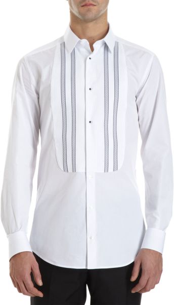 patterned formal shirt