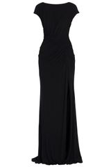 Elie Saab Cap Sleeve Jersey Gown