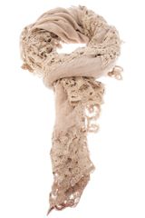 Faliero Sarti Lace Trim Scarf