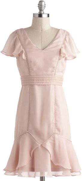 ModCloth Rose Quartz Reverie Dress - Lyst