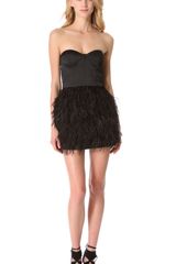 Blaque Label Feather Party Dress