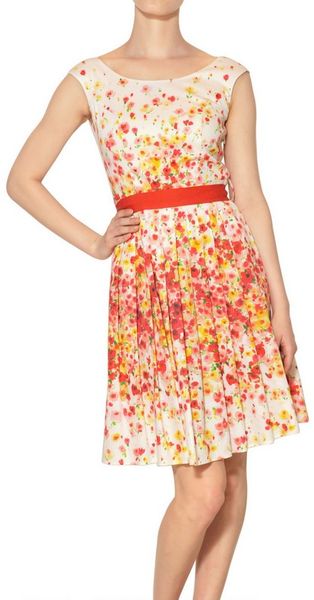 Blugirl Blumarine Printed Cotton Poplin Dress - Lyst