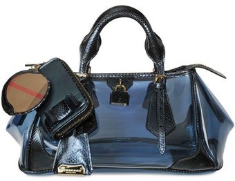 Burberry Prorsum Snake Profile Pvc Top Handle - Lyst