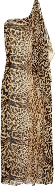 Clube Bossa King Feline One Shoulder Kaftan - Lyst