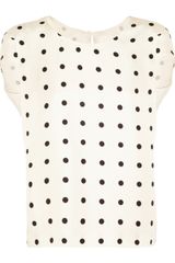 J.Crew Polka Dot Silk Twill Top