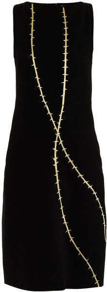 Osman Yousefzada Embroidered Thorn Wool Dress - Lyst