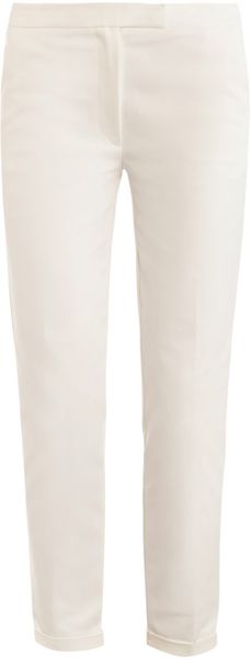Osman Yousefzada Techno Cotton Tailored Trousers - Lyst