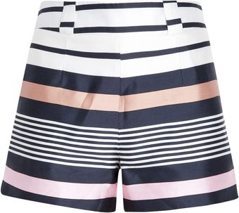 Raoul Border Stripe Printed Shorts - Lyst