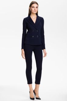 St. John Collection Double Breasted Milano Knit Jacket - Lyst