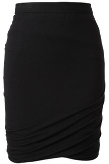 T By Alexander Wang Draped Stretch Jersey Miniskirt - Lyst
