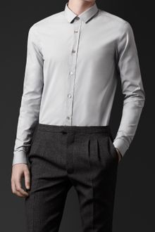 Burberry Prorsum Classic Fit Cotton Shirt - Lyst