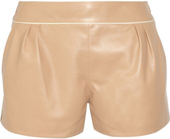 Chloé Leather Shorts - Lyst