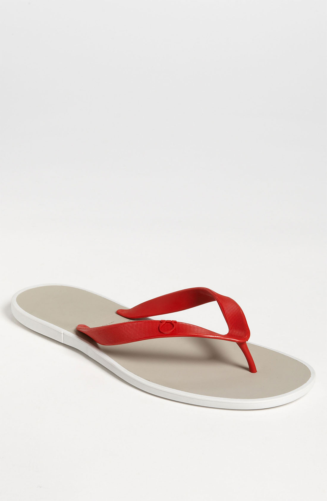 Ferragamo Gym Flip Flop in Red for Men Lyst
