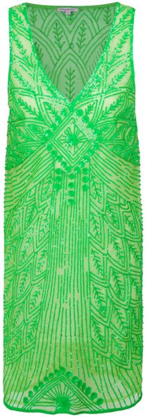 P.a.r.o.s.h. Sequin Embellished Shift Dress - Lyst