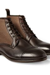 Paul Smith Julius Canvas and Leather Boots