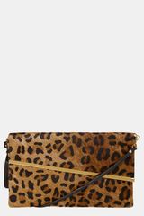 Topshop Calf Hair Clutch