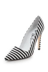Alice + Olivia Striped Pumps