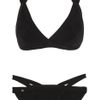 Hervé Léger Doublestrap Bandage Bikini in Black - Lyst