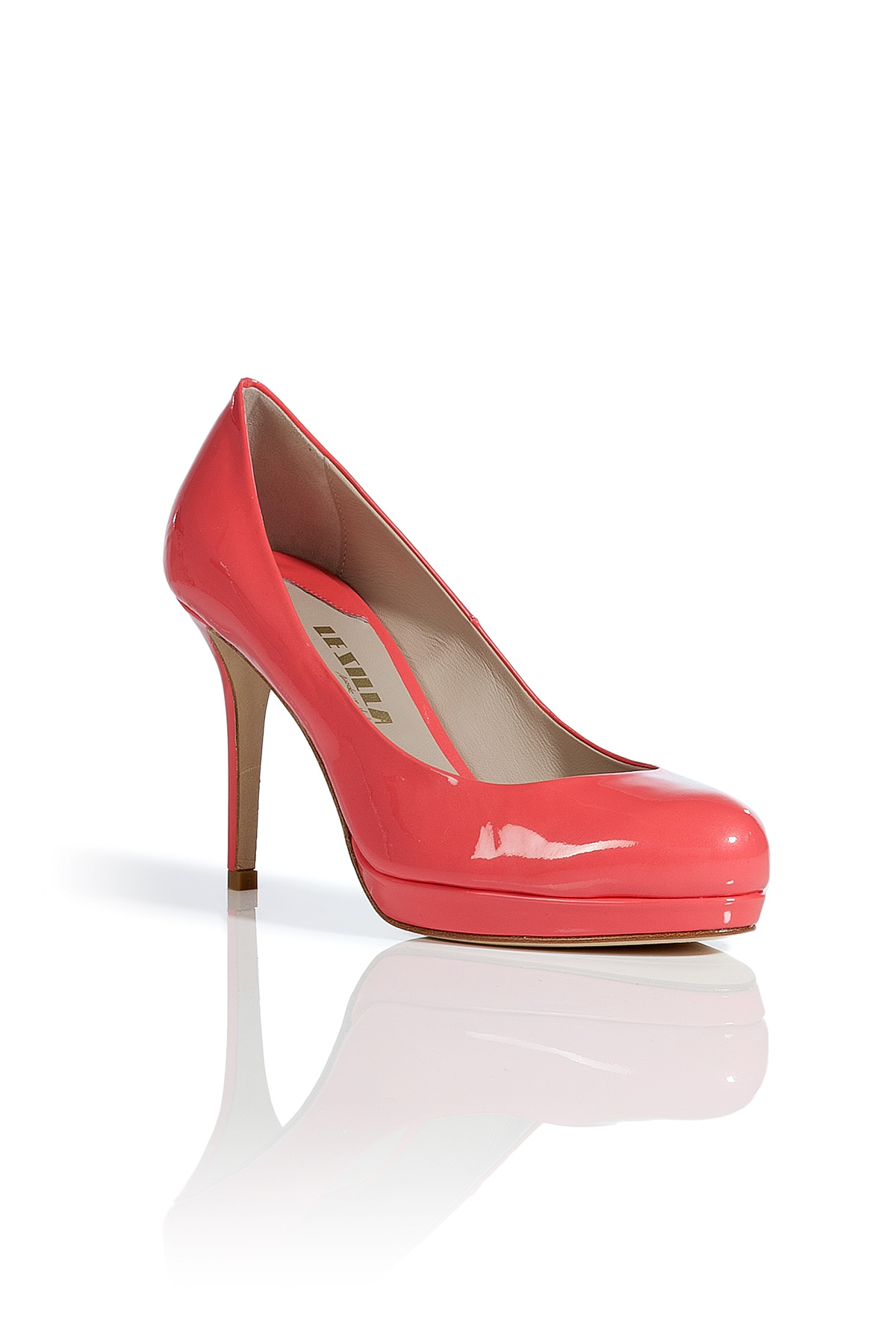 salmon leather shoes