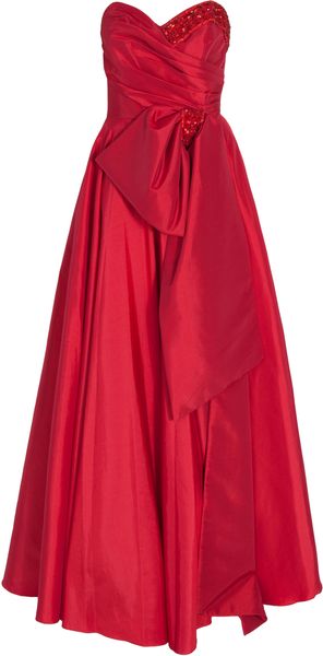 Notte By Marchesa Strapless Full Skirt Gown - Lyst