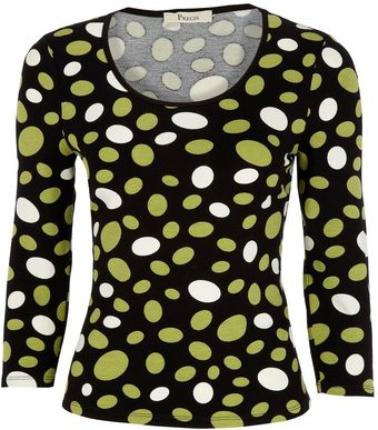 Precis Petite Pear Spot Print Jersey Top - Lyst