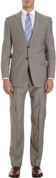 Armani Plaid Twopiece Suit - Lyst